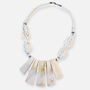 Vintage Bone Ethnic Necklace, One of a Kind 50’s or 60’s Jewelry